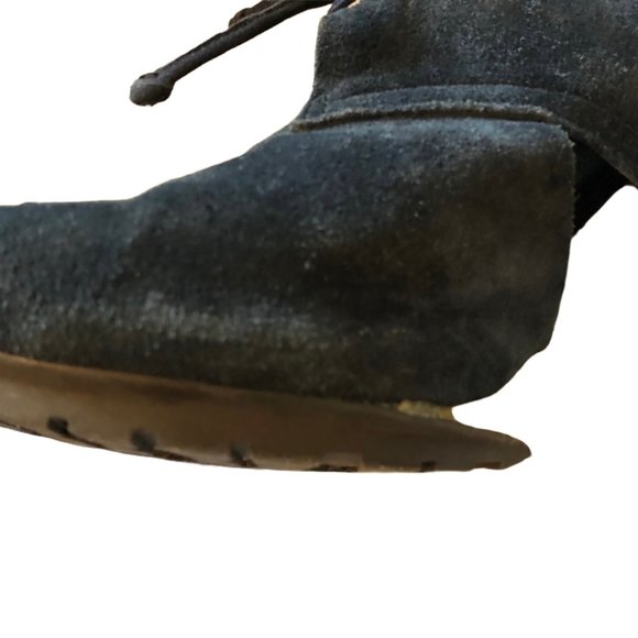 🌴 Clarks Navy Suede Wedges - Size 7 - Picture 4 of 10